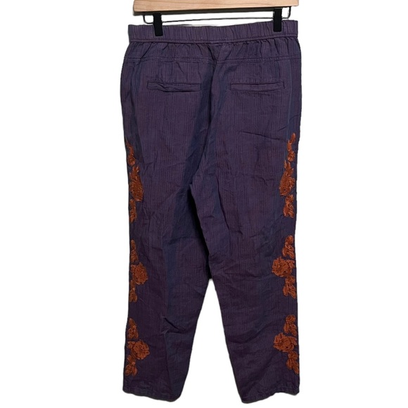 Anthropologie Embroidered Linen Pants - Picture 3 of 10